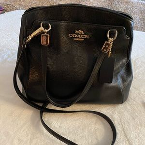 Coach Black leather purse